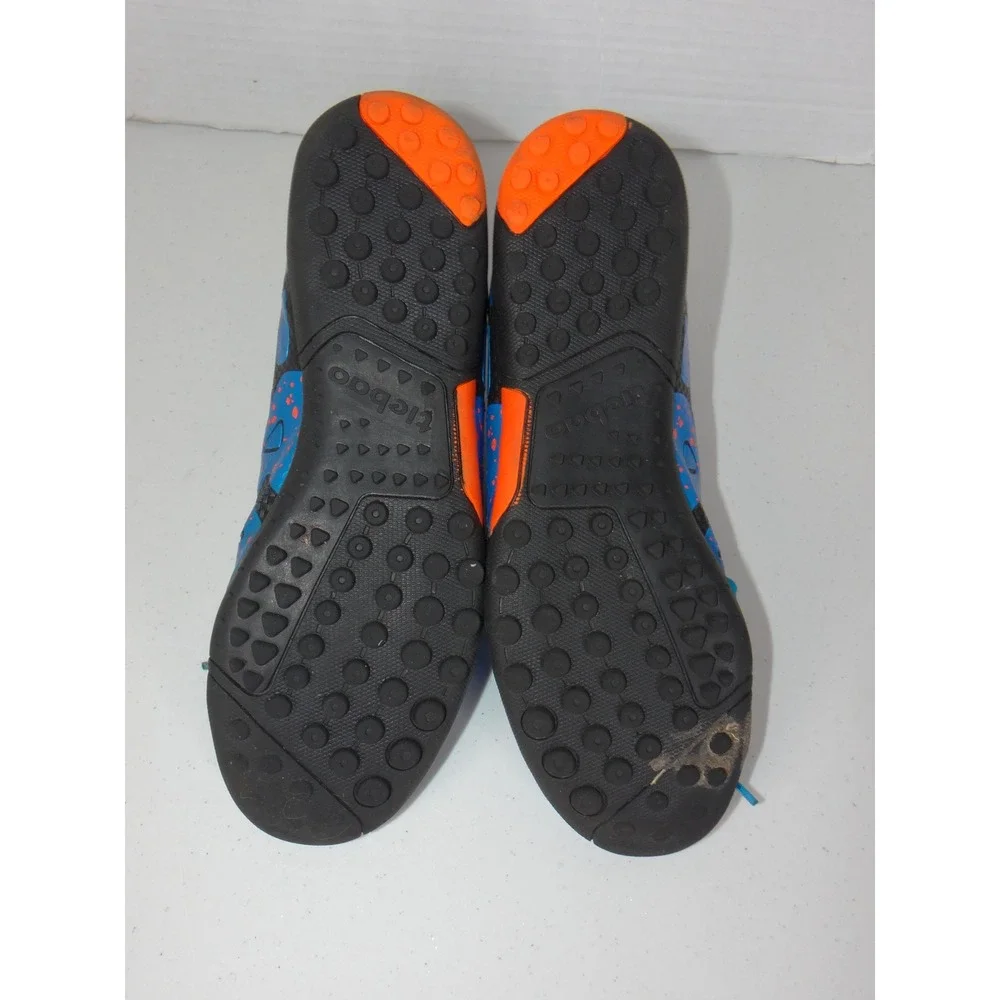Tiebao S75523 Mens Indoor Soccer Cleats Blue Black Orange Size US 7 EUR 39